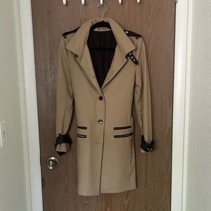 The Kooples wool and leather coat